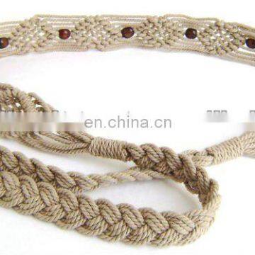 macrame belt fashion rope belt handmade rope belt for women