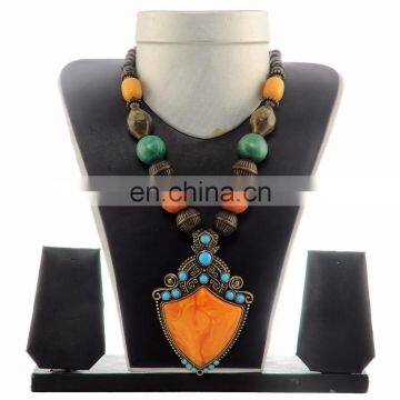 Indian Fusion Necklace-Costume Belly Dance Wear Necklace-Costume Jewellry