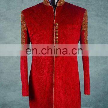 Indian Bollywood Indo Western Mens Sherwani wedding dress Jacket Blazer Bridal Wear