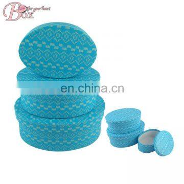 Oval Cardboard Gift Box With Lid photo-2