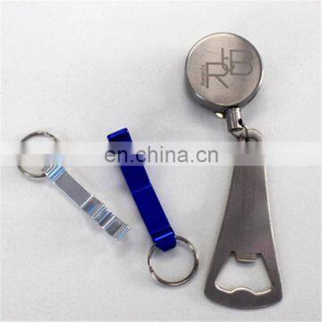 supply high quality aluminum/zin alloy keychain bottle opener /colorful design logo bottle opener keychain