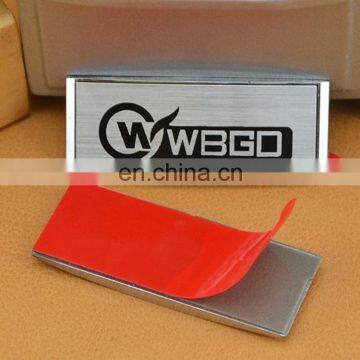 Alibaba China High Grade Adhesive Label,ABS Chrome Nameplate