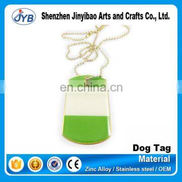 Wholesale cheap custom plastic dog tags with necklaces