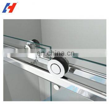 sliding tempered glass door shower