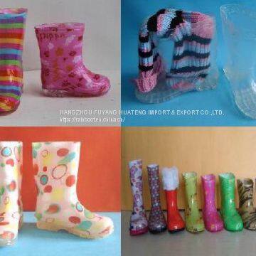 Hi-Q Various Transparent Kids' PVC Rain Boots, Cheap Children Rain Boot,High Quality Kid 100%Transparent Rain Boots photo-2