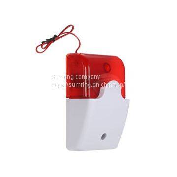 Cheap High Security CE 12V Wired Strobe Siren With Flash Light Mini Strobe Siren photo-3