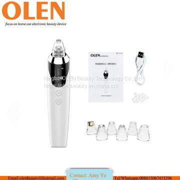 OLEN 2020 OEM/ODM Service Bluelight Face Comedon Pore Remove Electric Facial Acne Blackhead Remover Vacuum