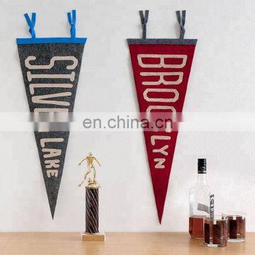 Hot selling fabric banner colorful bunting custom happy birthday felt pennants flag