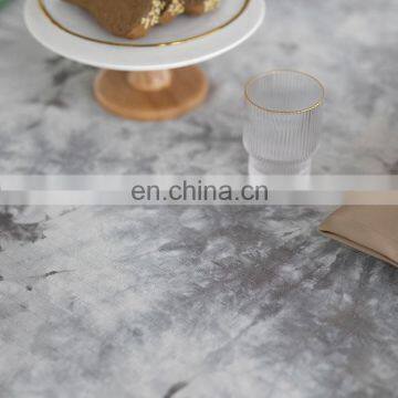 Morden Design Special Process Tie Dye Fabric Table Cover Washable Tablecloth for Coffee Table photo-4