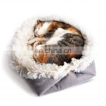 Foldable Pet Bed Mat Soft Fleece Cat House Bed Washable Dog Bed & Cozy Mat photo-2