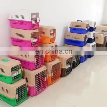 Wholesale Durable Pet Carry Cage Portable Plastic Travel Box Outdoor Airline Pet Cage