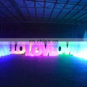 Inflatable Letter LOVE White Fabric Lighted Inflatable LED Tube Decoration for Wedding Party photo-6