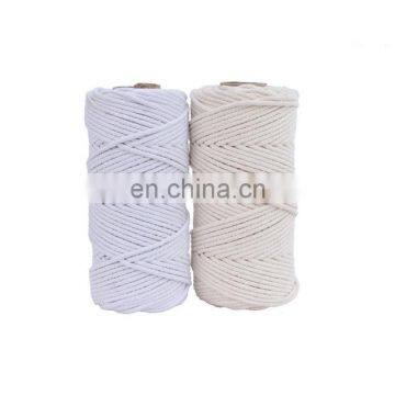 Macrame Cord 100% Cotton 4 Strands Cotton Rope Multiple Use Macrame Cord With Free Sample photo-2