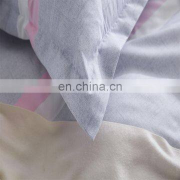 2020 Summer New Arrival Household Products Leaves Plaid Simple Style Aloe Cotton Bed Linen Comforter Bedding Set Cheap Price photo-5