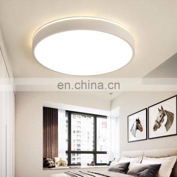 Simple Round White Bedroom Ceiling Lamp LED Chandelier photo-2