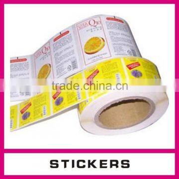 water bottle self adhesive label stickerr