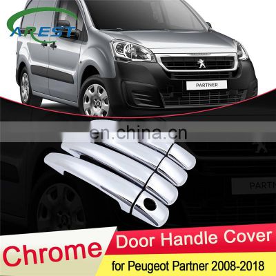 for Peugeot Partner 2008 2009 2010 2011 2012 2013 2014 2015 2016 2017 Chrome Door Handle Cover Trim Car Set Styling Accessories