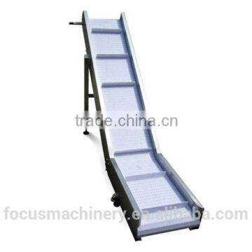 Food industry plastic inclined belt conveyors with #304 stainless steel