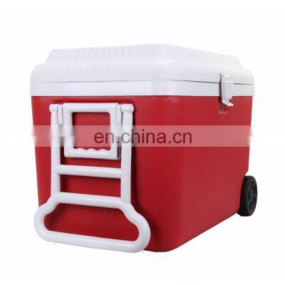 GiNT 60L EPS Foam Cooler Box Outdoor Camping Pulling Handle Ice Chest Cooler Box