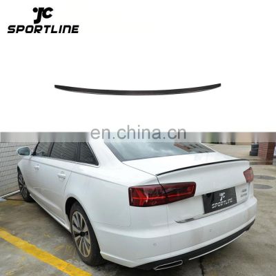 Auto Carbon Fiber S6 Style Trunk Spoiler for Audi A6 C7 2013