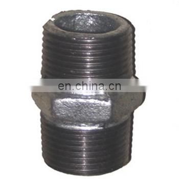 malleable iron gas fitting threaded nipple