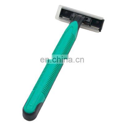 New design high quality triple blades stainless shaving razor  with lubricant for hotel travel airline bathroom