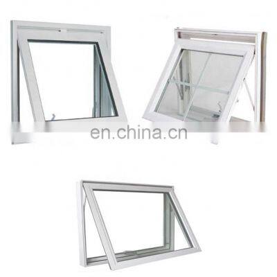 Aluminum frame system fixed glass window top hung window