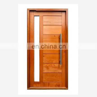 reasonable price entrance glass teak solid wooden door modern apartment front pivot door villa main doors