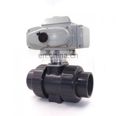 Double position-limiting actuator motorize electric actuator ball valve stainless steel UPVC