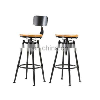 Hot Selling Modern Cheap Price High Foot Cushion Summer Cooling Swivel Coffee Dining Bar Stool High Chair from China