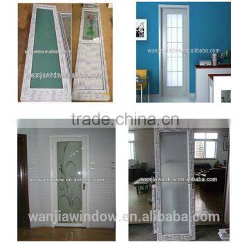 foshan wanjia factory frosted glass interior doors china