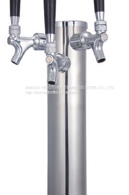 Chrome Plated Brass Beer Font 1 Tap, 2 Taps, 3 Taps, 4 Taps, 6 Taps, 6taps, Snake Tower, Beer Column, U Shape Tower, T Shape Tower, Vase Tower Etc. photo-3