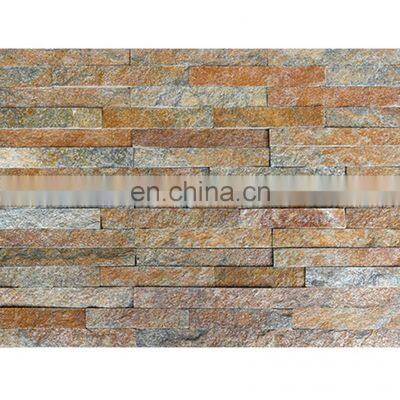 walling natural slate culture stone veneer wall cladding corner panel exterior outdoor loose stone cream brown vietnam