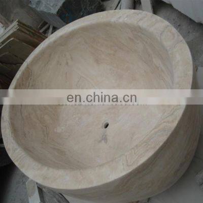 Marble Travertino Bath Tub, Natural stone bath tub