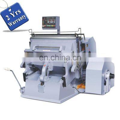 ML750/1300 Flat bed cardboard Die Cutting Creasing Machine, semi auto corrugated paper platen die cutting machine