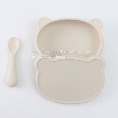 Weiqi Cute Animal Bear Kids Tableware Dinner Dish photo-4