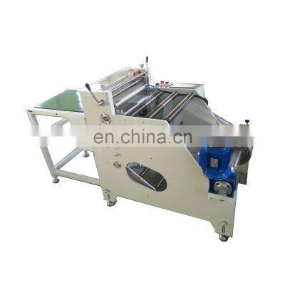 PVC Film Roll to Sheet Cutting Machine with Conveyor Belt and Static Eliminator