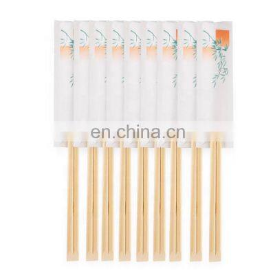 Disposable Bamboo Tensoge Chopsticks with Individually Open Paper Sleeve