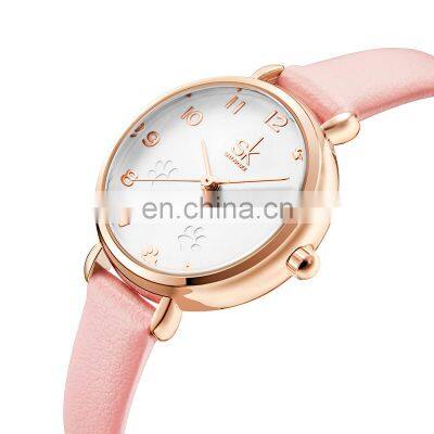 SHENGKE Pink Cute Girls Wristwatch K9025 Clear Arabic Number Dial Watches Ultra Band Kids Watch Chinese Factory Watch photo-4