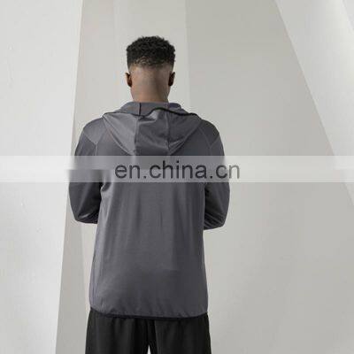 Wholesale Custom Logo Man Sports Running Training Long Sleeve Jacket Gym Fitness Jogger Wear Outfit Clothes For Men photo-5