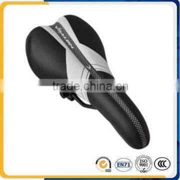 Top leather bicycly saddle