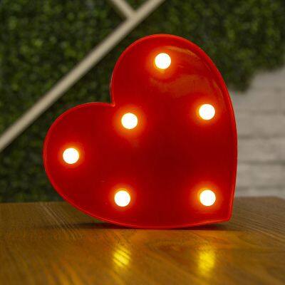Love Heart LED 3D Lamp Indoor Decorative Sign Night Lights Marquee Wedding Party Decor Gift Romantic 3D LED Letter Lights photo-4