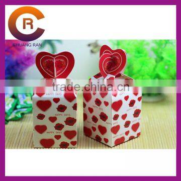 Special designs easy folded candy paper box for giveaways
