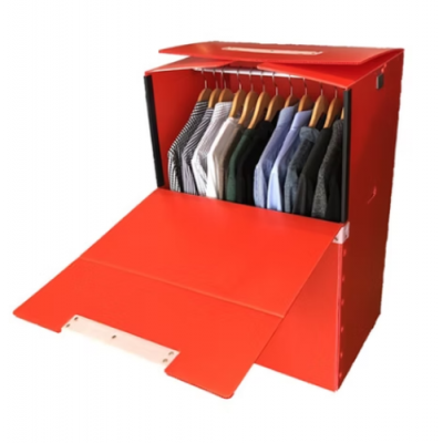 Caixas de transporte de roupas em plástico corrugado de PP durável – Embalagem e armazenamento personalizados de roupas