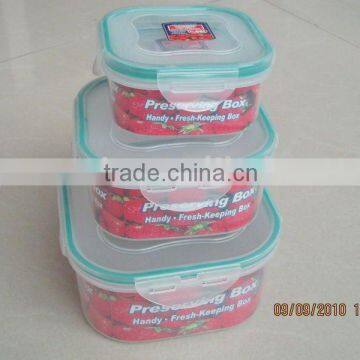 plastic preserving food container