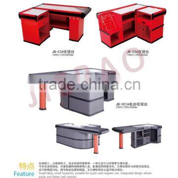 JB-055 Beautiful Metal Commercial Supermarket Cashier Checkout Counter photo-2
