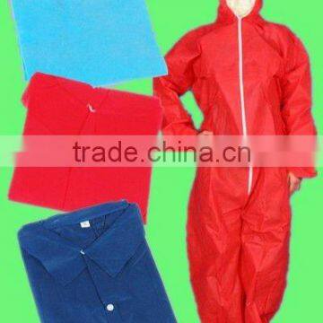 China Hubei Xiantao Disposable Protective Suit Coverall Red Overall Workwear Garment
