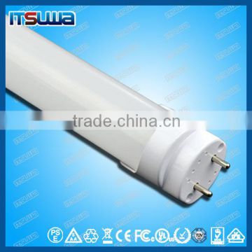 Electronic ballast compatible T8 0.6m 9w led tube in Al+PC body housing T8 LED tube