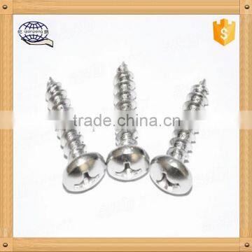 Zinc coated flat countersunk head self tapping screw for construction