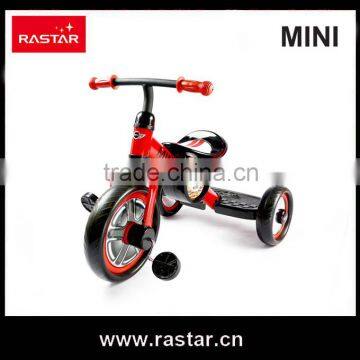 Rastar bike made in china 3 wheel children mini licensed bicycle